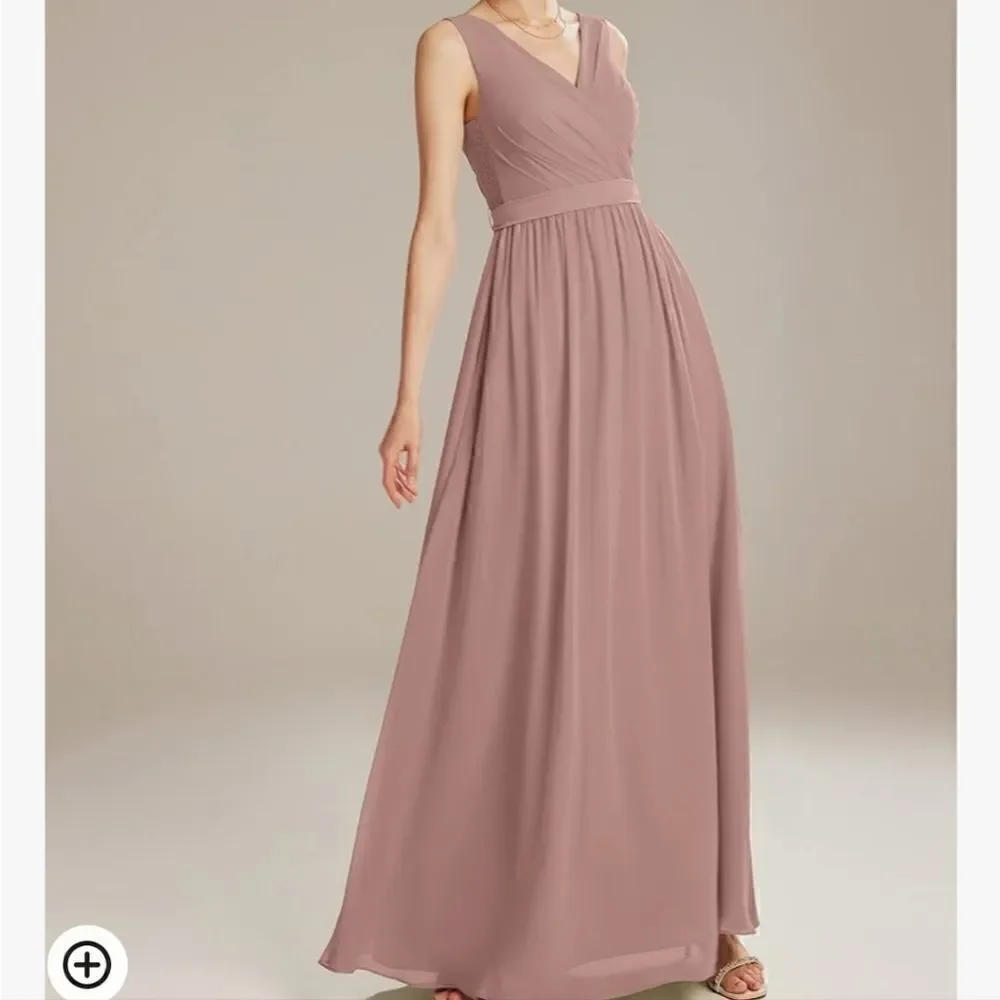 AW Bridesmaid Dresses for Women Chiffon Long Formal Dress for Wedding Party